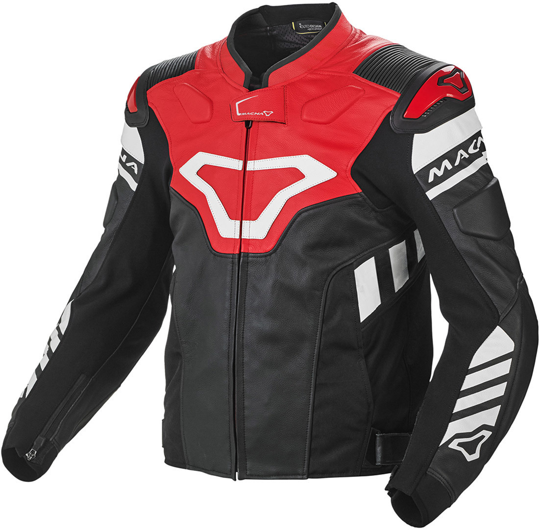 Macna Tracktix Motorrad Lederjacke rot 54 Abbildung 1