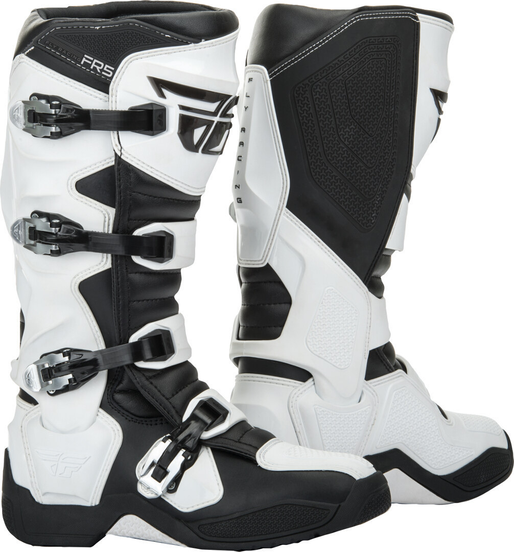 Fly Racing FR5 Motocross Boots white/black 11 Figure 1