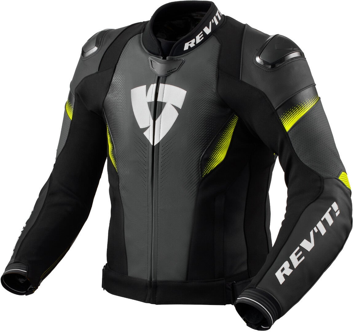 Revit Control perforated Motorcycle Leather Jacket-image-680051156