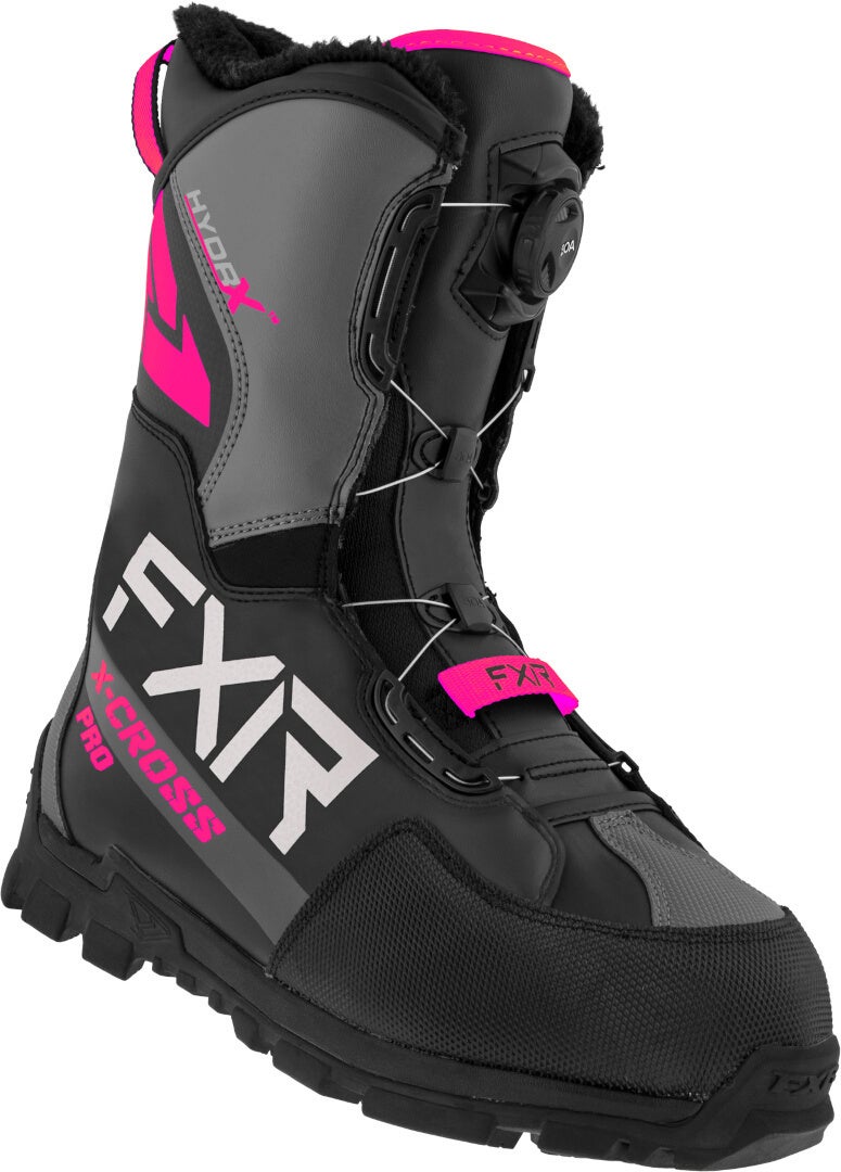 FXR X-Cross Pro BOA Botas Snowmobile preto/rosa 42 Figura 1