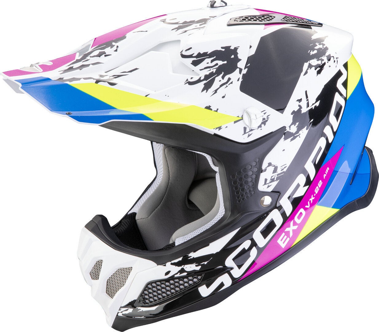 Scorpion VX-22 Air CX Capacete de Motocross branco/preto/azul M (57/58) Figura 1