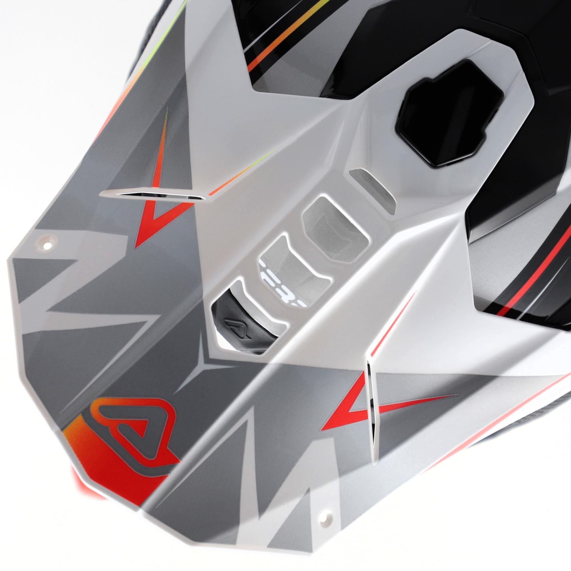 Acerbis Airstrike-X Graphic Motocrosshjelm sort/orange/sølv M (57/58) Figur 6