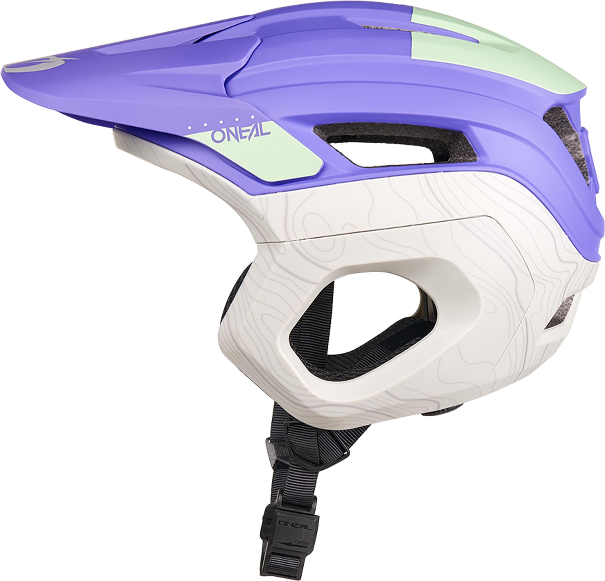 Oneal Trapper EVO Casco de bicicleta morado/gris/azul S/M Figura 3