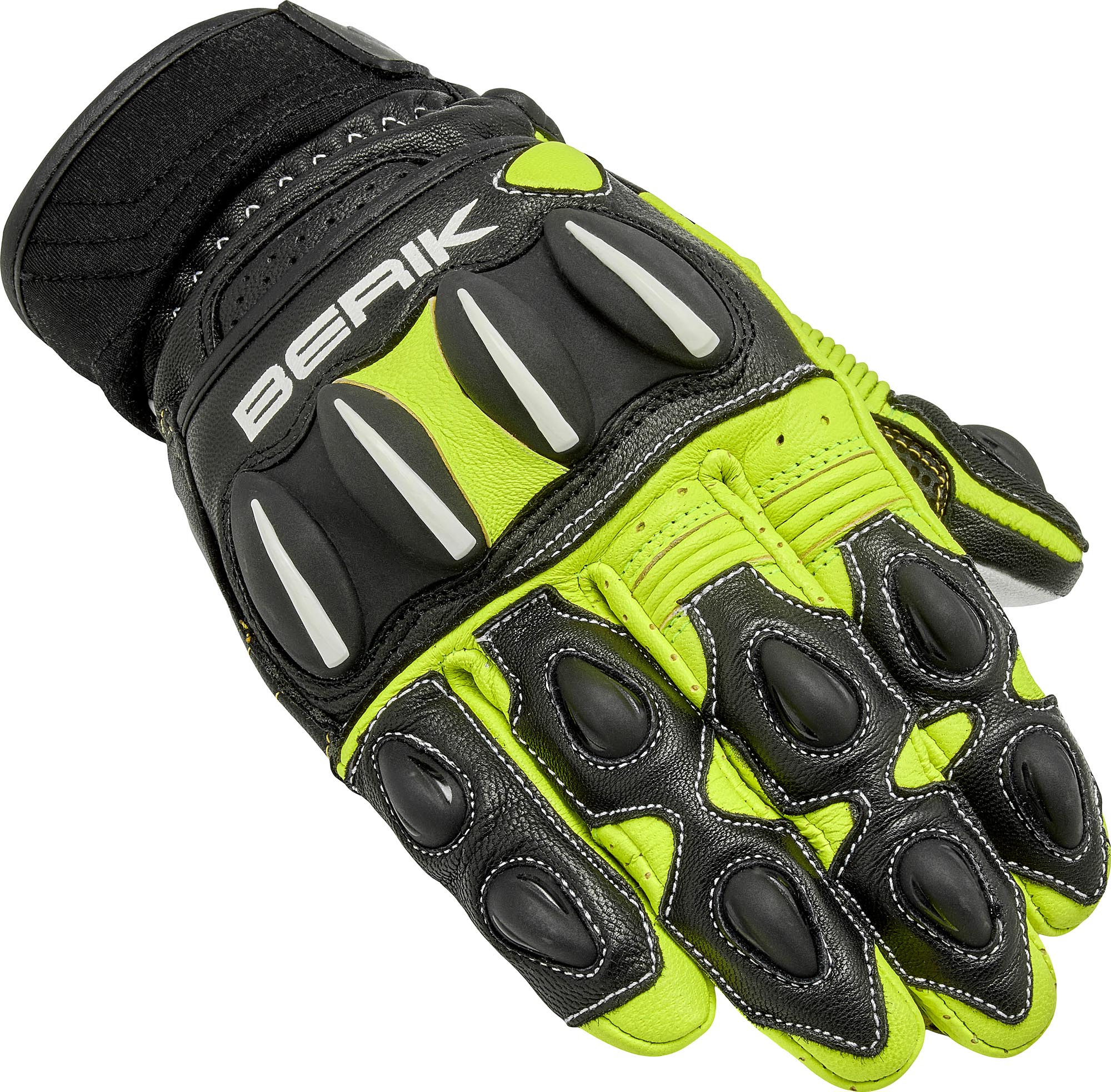 Berik Ariax Adventure Mănuși de motocicletă negru/galben-neon M Figura 1