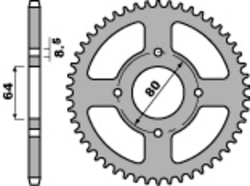 PBR Bakdrev i standardstål 834 - 420 Figur 2