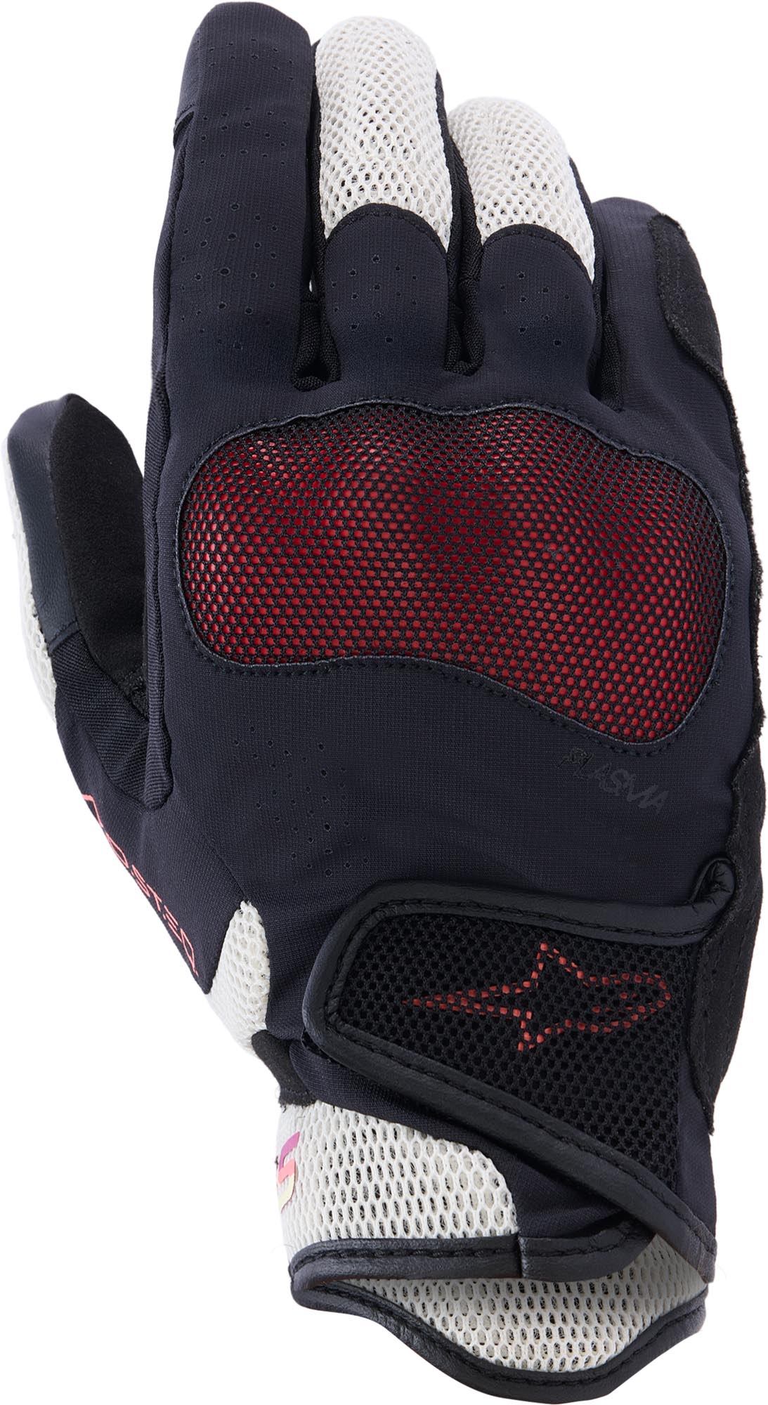 Alpinestars Stella Mogress Airflow Damer Motorcykelhandsker sort/hvid/orange 2XL Figur 1