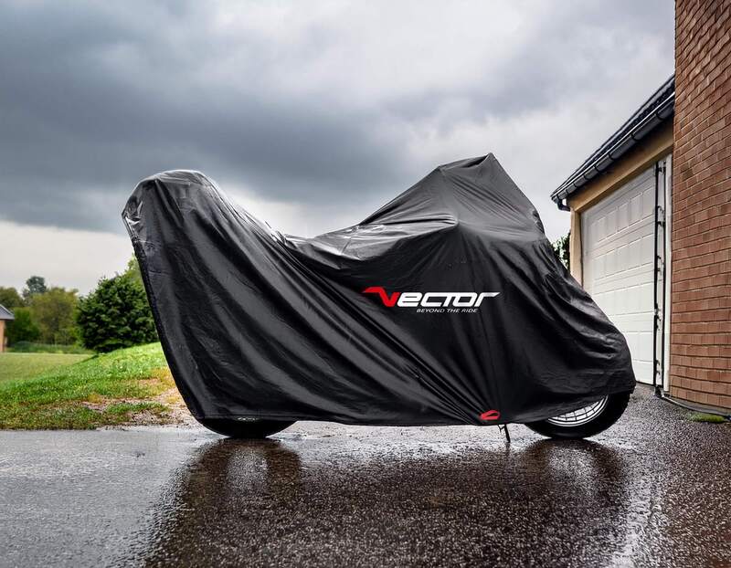 VECTOR H2O Capa Protetora Interna/Externa para Motocicleta/Scooter com Top Case e Pára-brisa - Preto - M Figura 2
