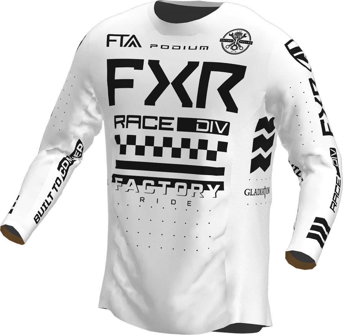 FXR Podium Gladiator 2023 Motokrosový dres bílá/černá XL Obrázek 1
