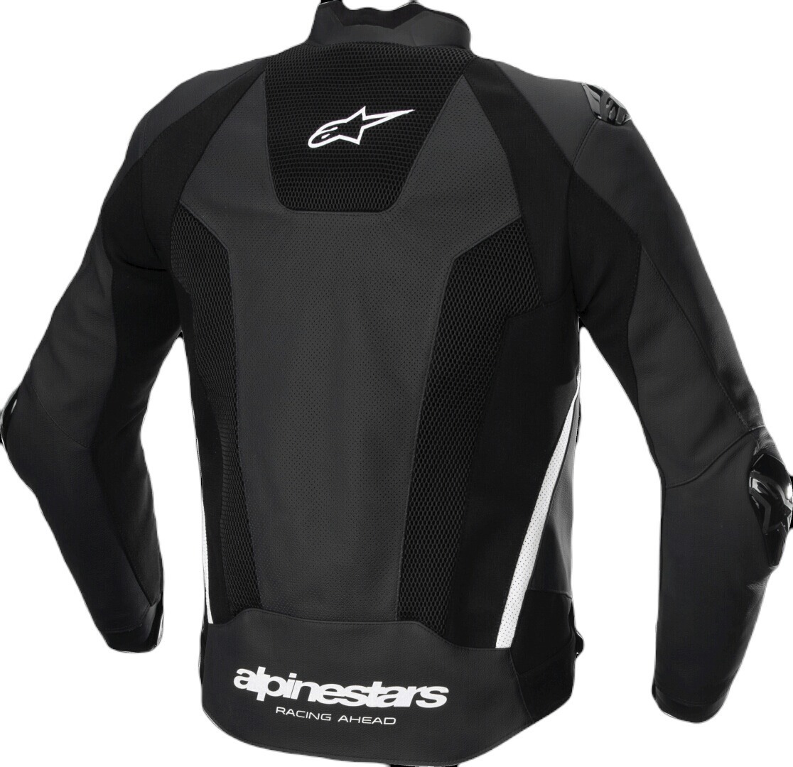 Alpinestars Missile V3 Airflow perforated Motorcycle Leather Jacket black/white 52 Figure 2