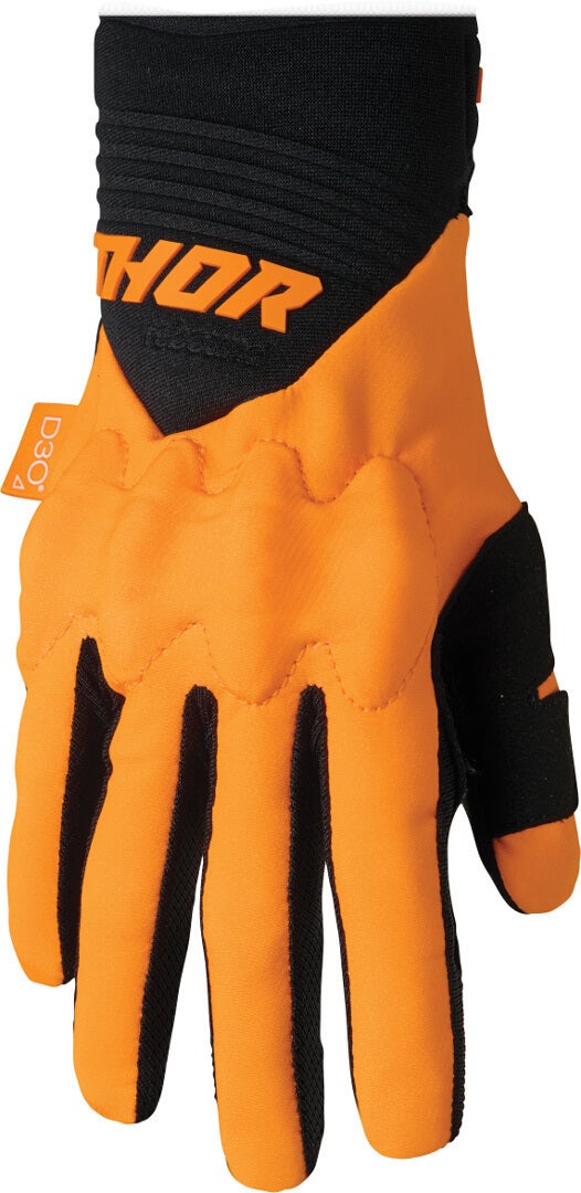 Thor Rebound D3O Motocross handsker orange/sort 2XL Figur 1