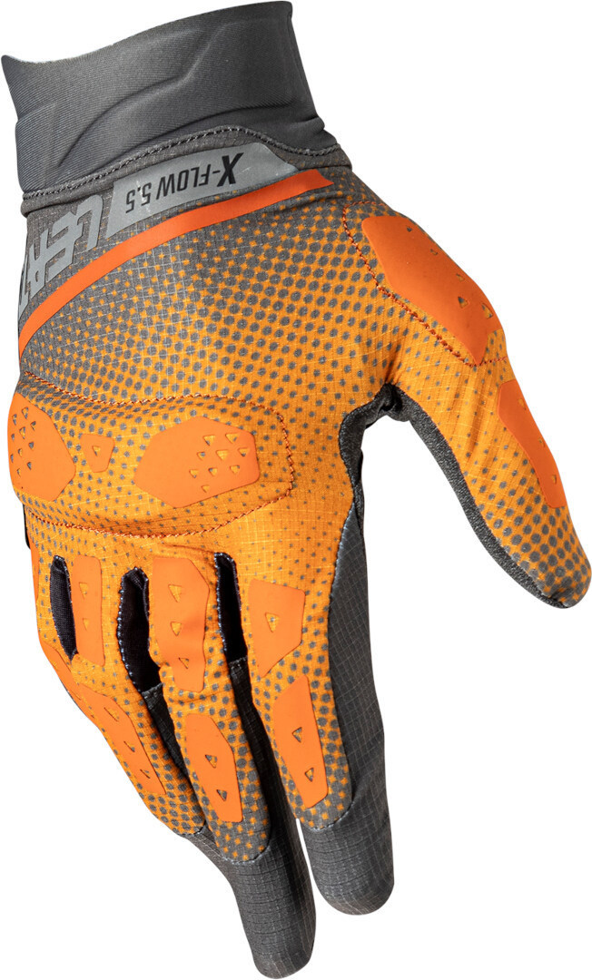 Leatt ADV X-Flow 5.5 Short Motorcykel handsker grå/orange L Figur 3