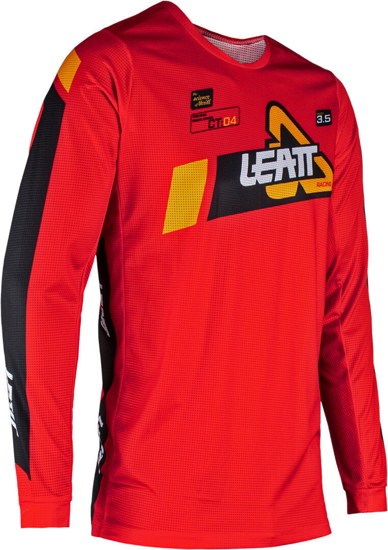 Leatt 3.5 Ride 2024 Set de tricou și pantaloni de motocross Roșu/Negru M Figura 7