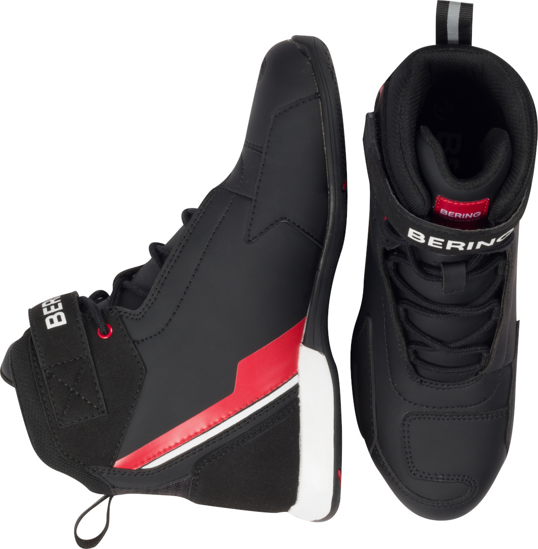Bering Jag Pantofi impermeabili pentru motociclete pentru femei Negru/Roșu/Alb 37 Figura 3