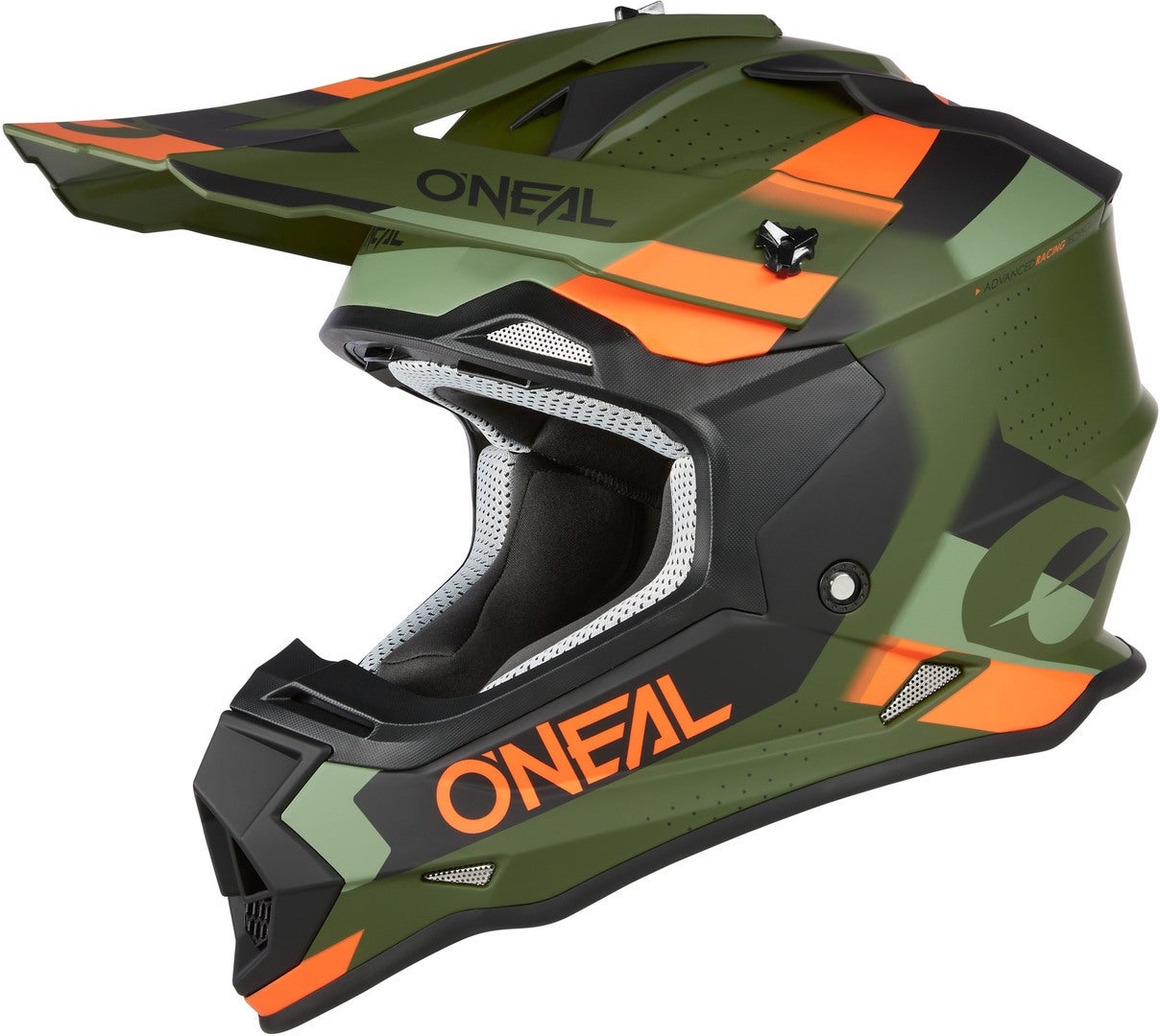 Oneal 2Series Spyde V23 Motocross hjelm grøn/sort/orange XL (61/62) Figur 1