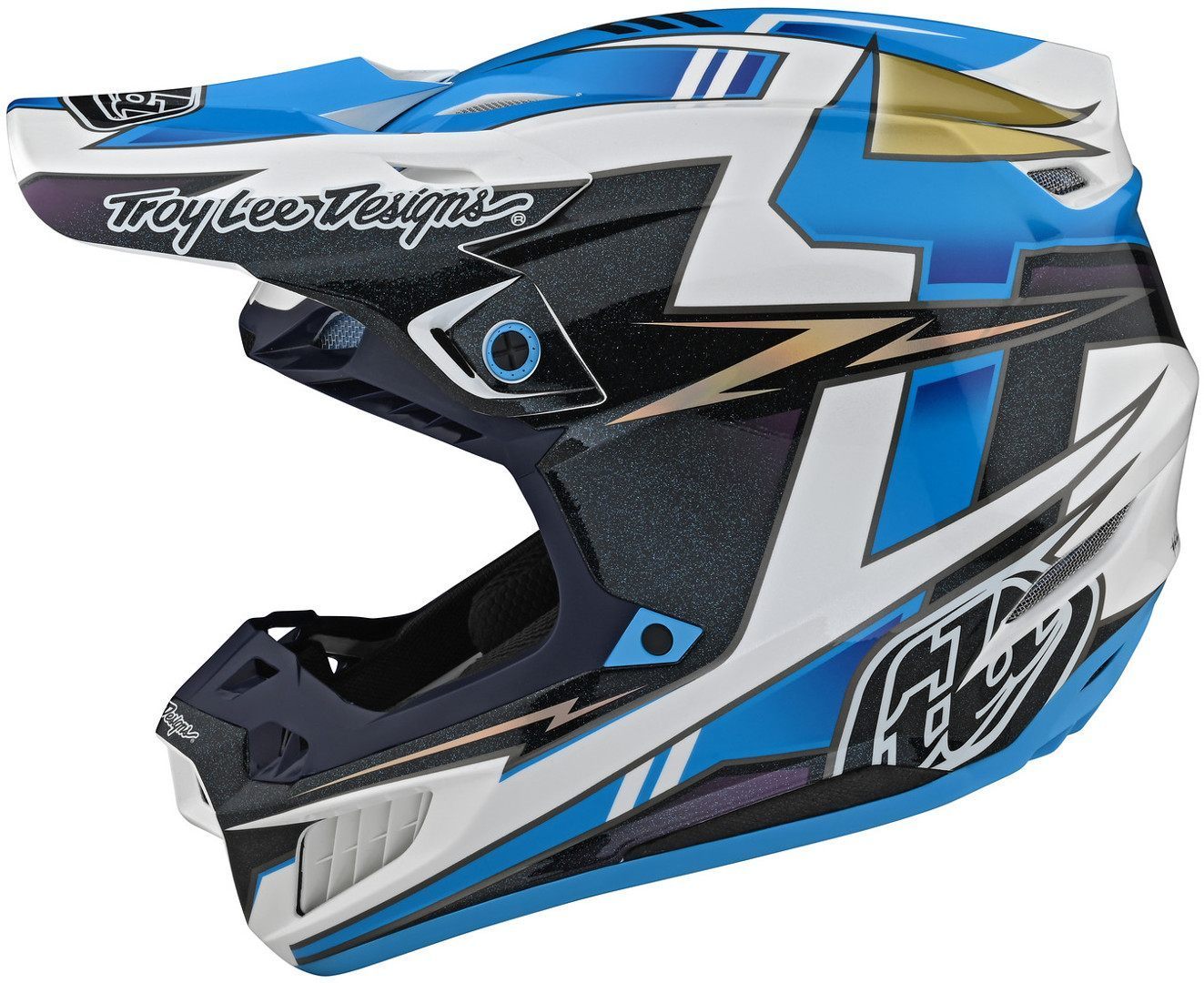 Troy Lee Designs SE5 Graph Motocross Helmet blue S (55/56) Figure 8