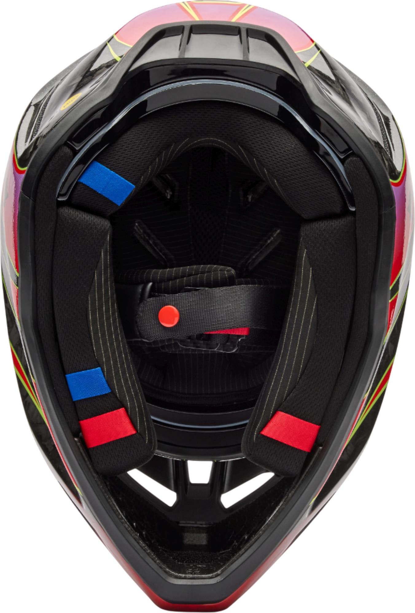 FOX V3 RS Canvas Motocross Helm schwarz/rot L (59/60) Abbildung 6
