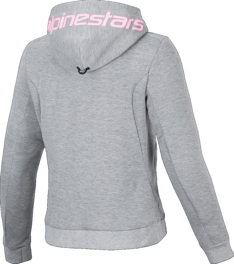 Alpinestars Stella Chrome V2 Sport Dame Motorcykel Zip hættetrøje grå XXL Figur 2