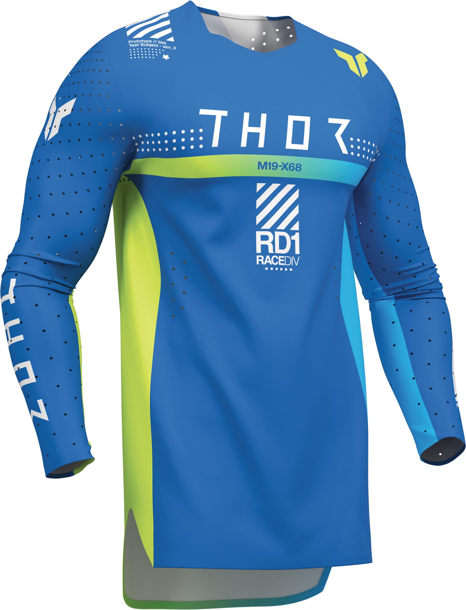 Thor Sportmode Synth Jugend Motocross Jersey blau L Abbildung 2