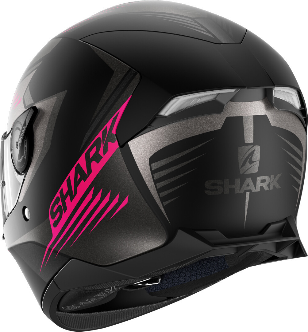 Shark Skwal 2 Hallder Hjälm Svart matt/rosa S (55/56) Figur 3