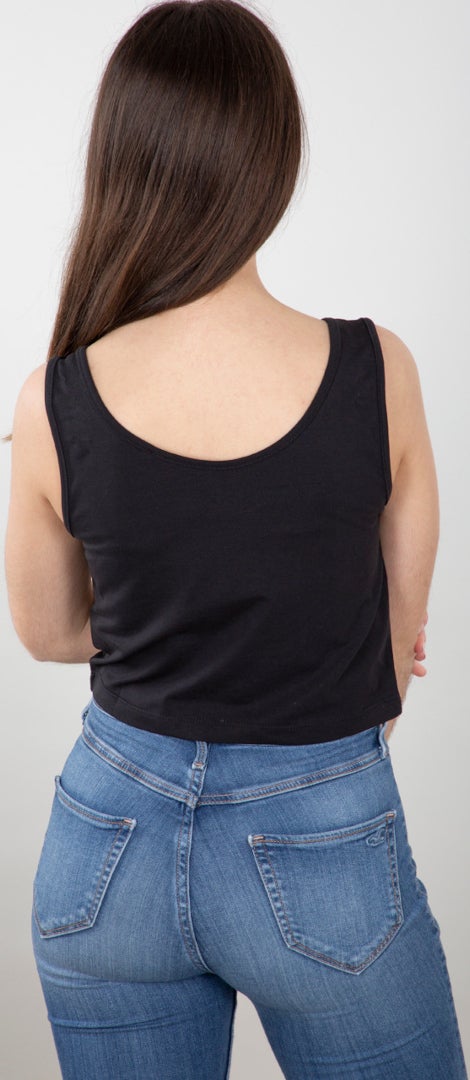 Alpha Industries Basic Crop SL Damer Tank Top Sort XL Figur 3