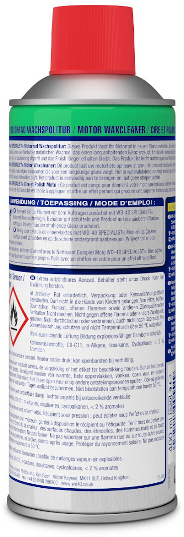 WD-40 Specialist Polish Wax pentru motociclete 400ml Figura 2