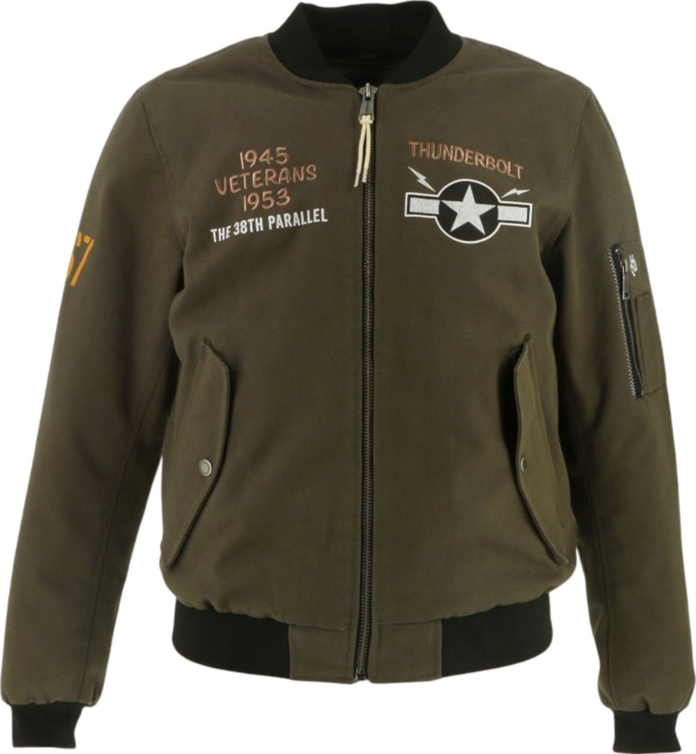 Helstons Tiger Motorcycle Textile Jacket Khaki M Figure 1