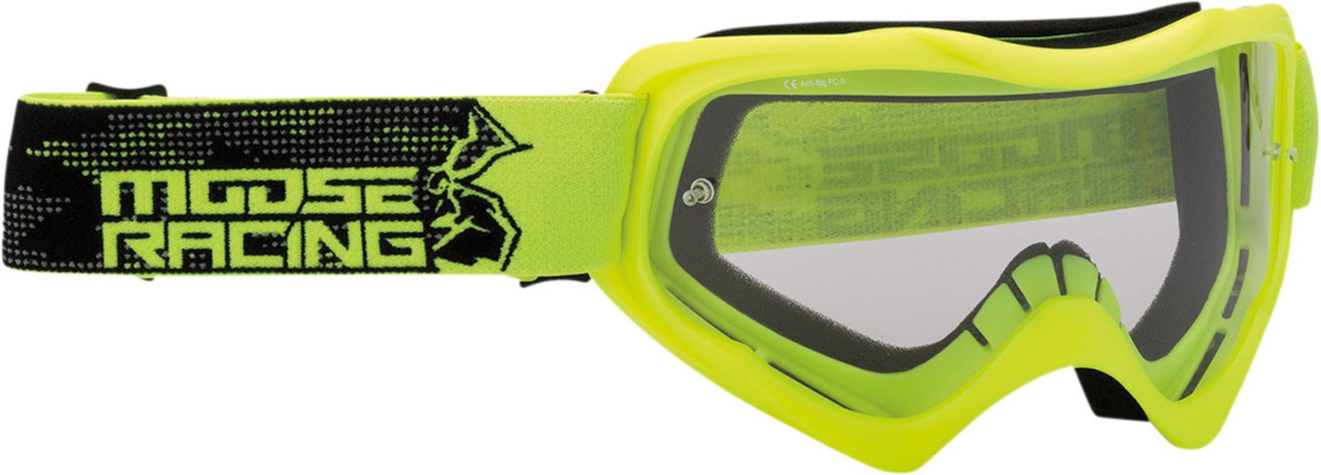 Moose Racing Qualifier Agroid Óculos de Motocross Amarelo neon Figura 1