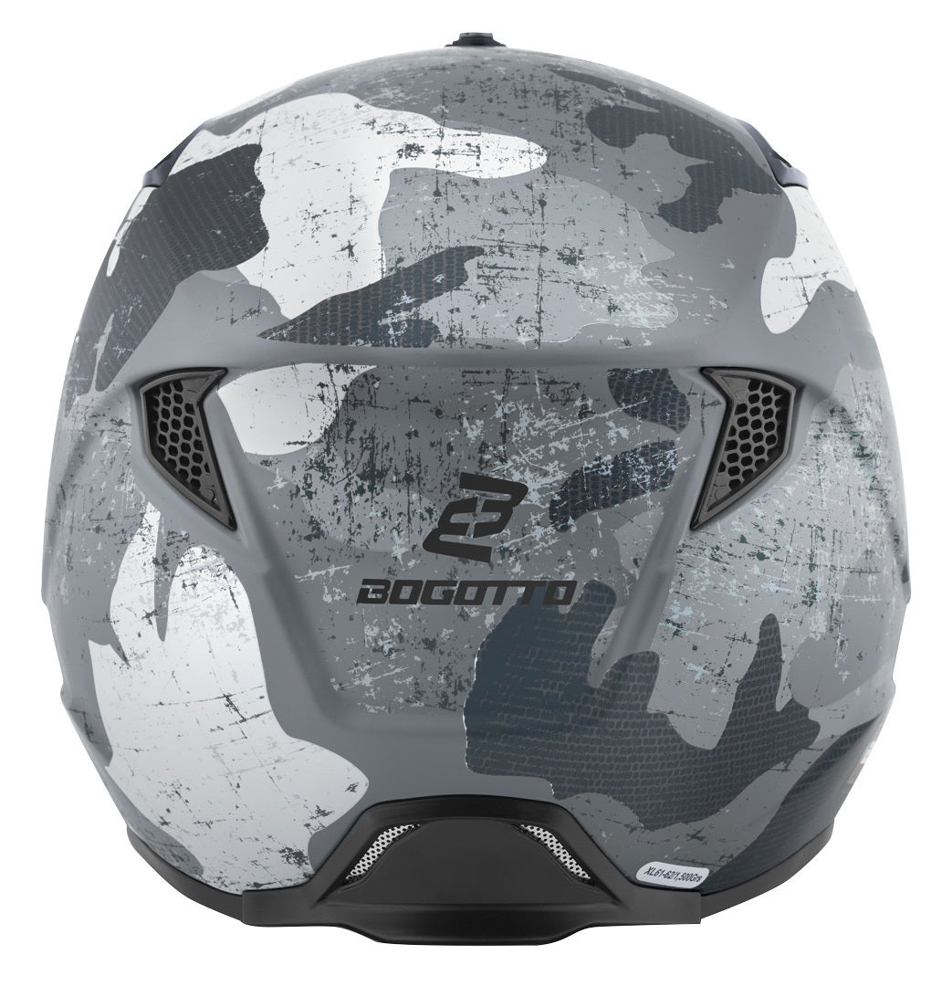 Bogotto Radic Camo Casque Blanc mat/gris L Figure 15