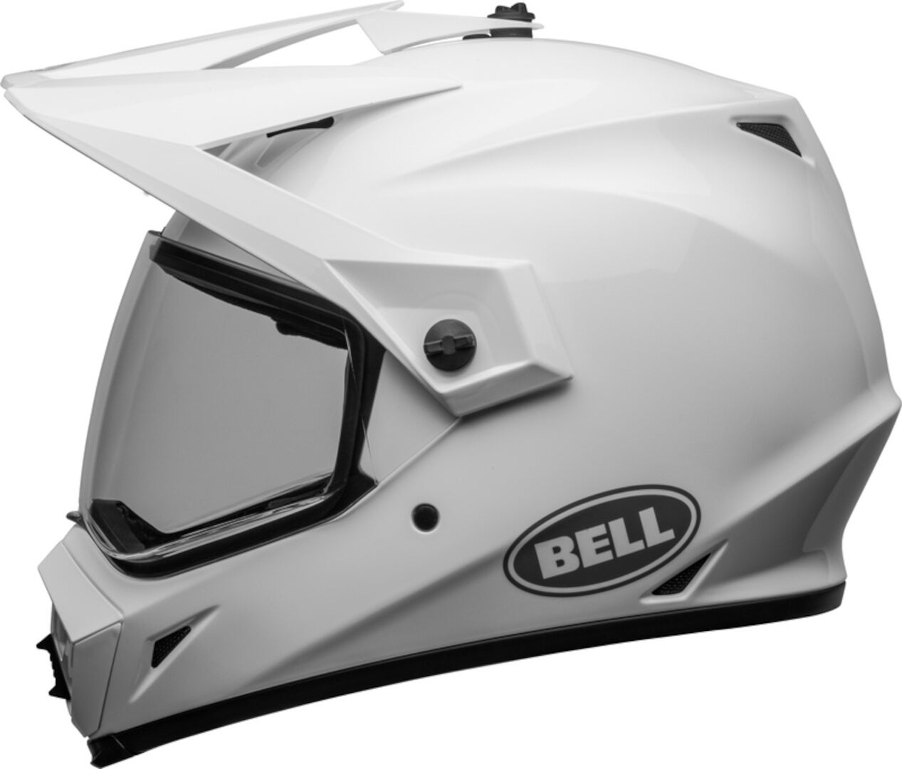 Bell MX-9 Adventure MIPS Solid Motocross Helm weiß XL (61/62) Abbildung 8