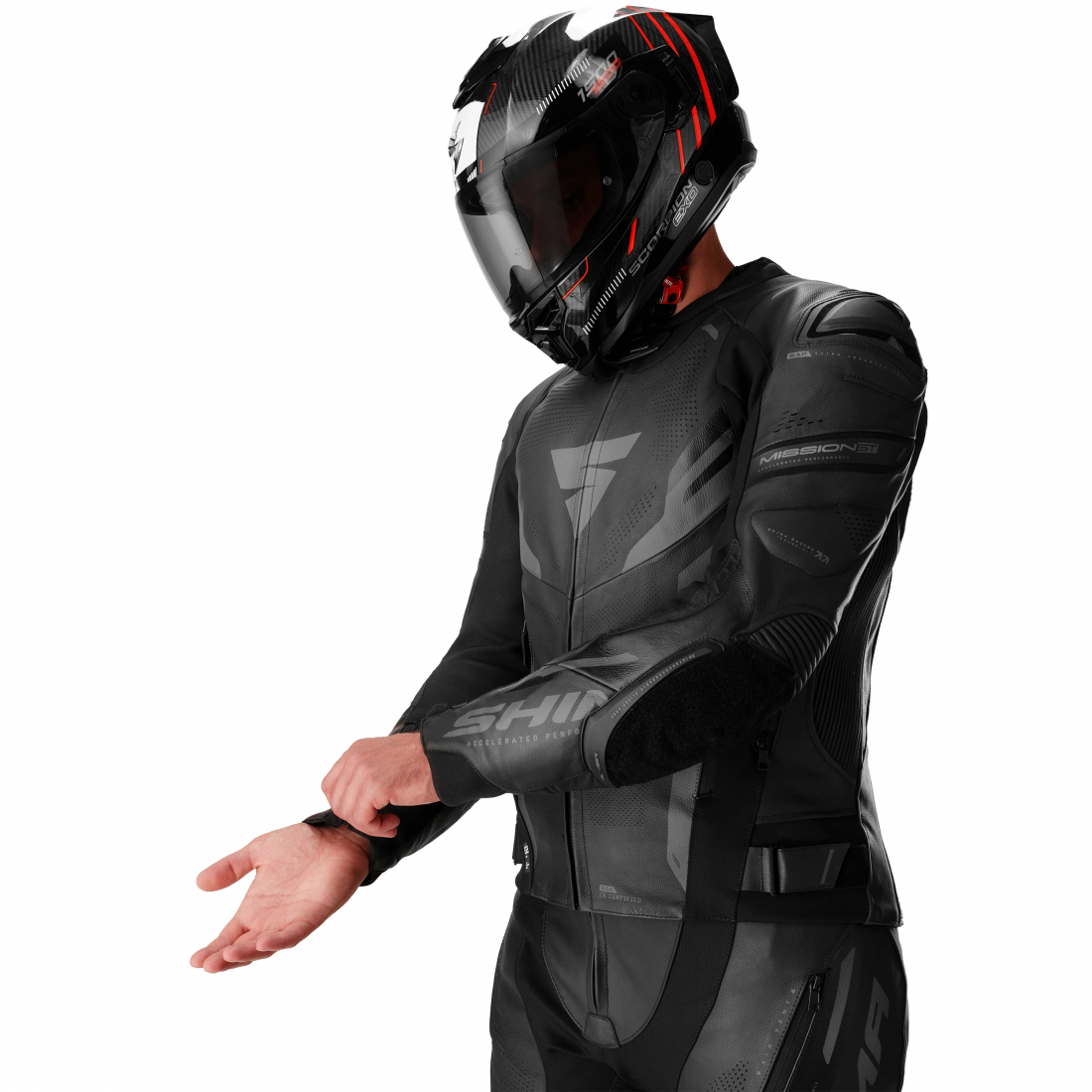 SHIMA Mission ST Veste en cuir moto noir 52 Figure 7