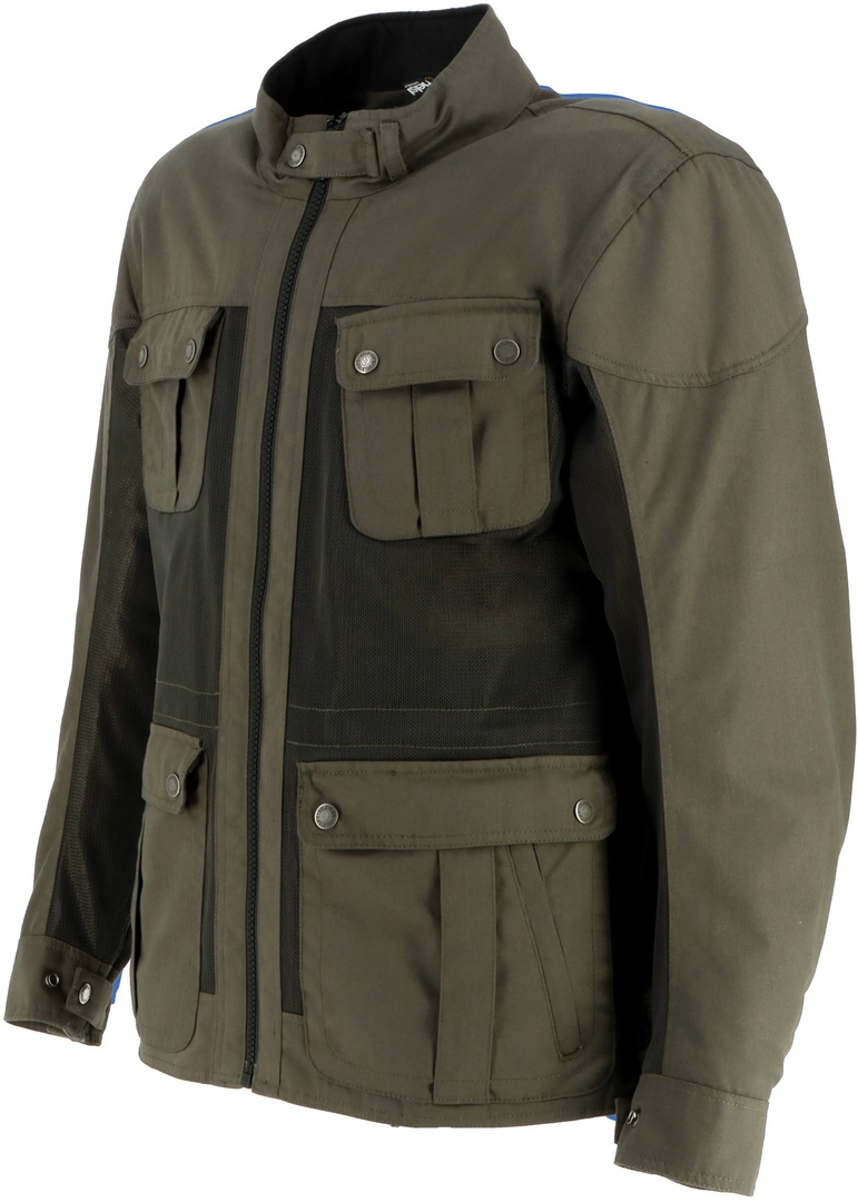 Helstons Forward Air waterprrof Motorcycle Textile Jacket Khaki L Figure 8