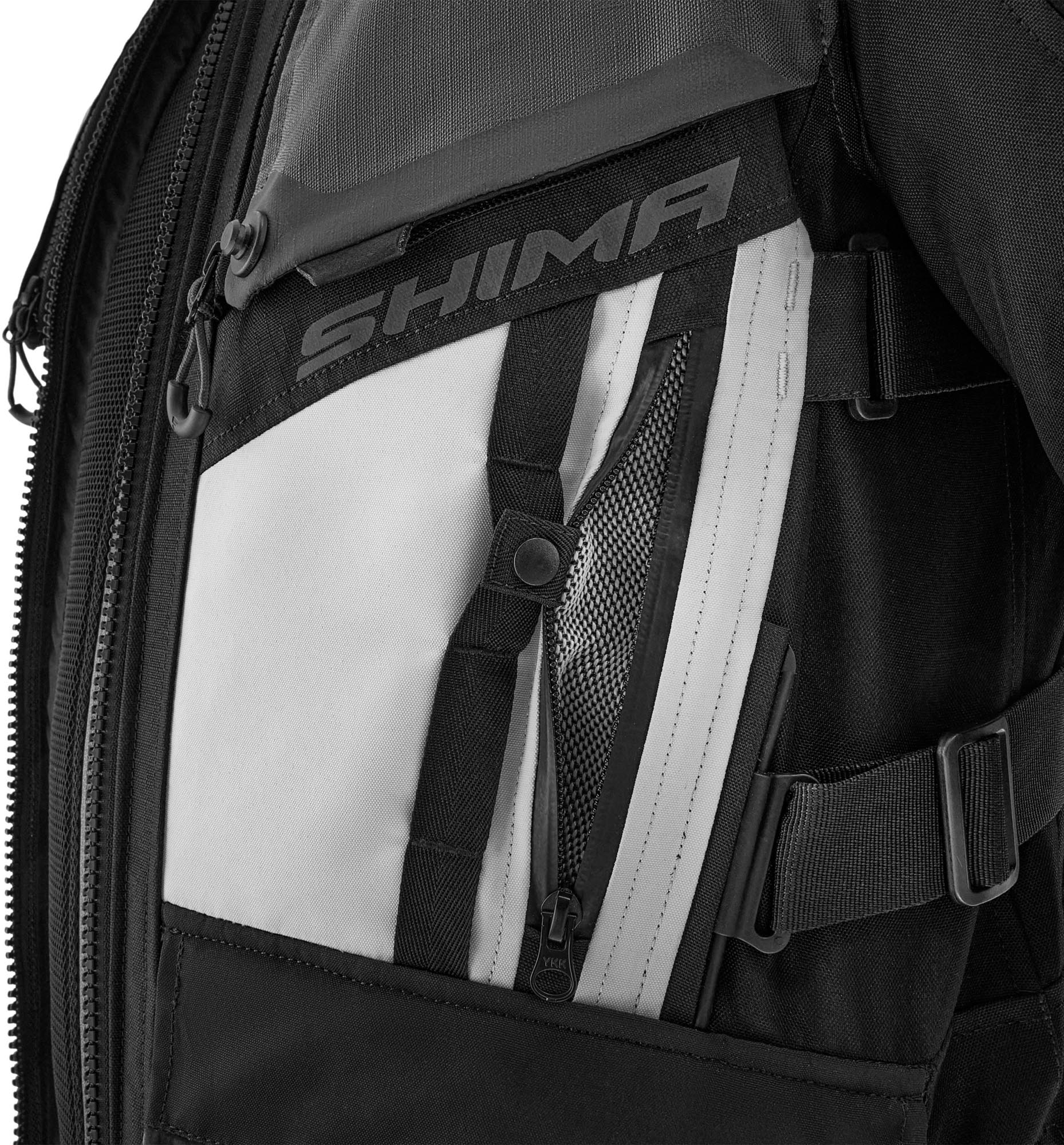 SHIMA Tracker Giacca tessile da motocicletta bianco/grigio/giallo S Figura 8