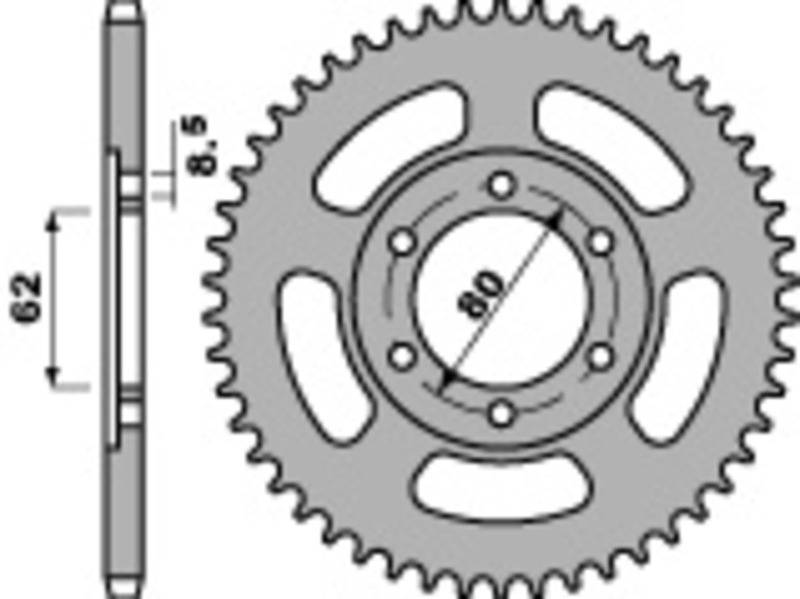 PBR Standard C45 bakdrev stål 842 - 428 Figur 2