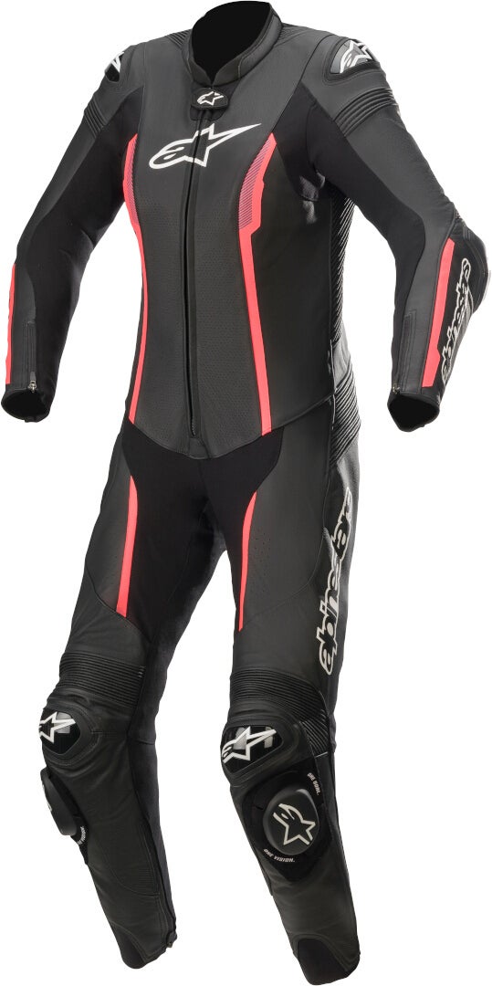 Alpinestars Stella Missile V2 One Piece motorcykel damer læderdragt sort/pink 42 Figur 1