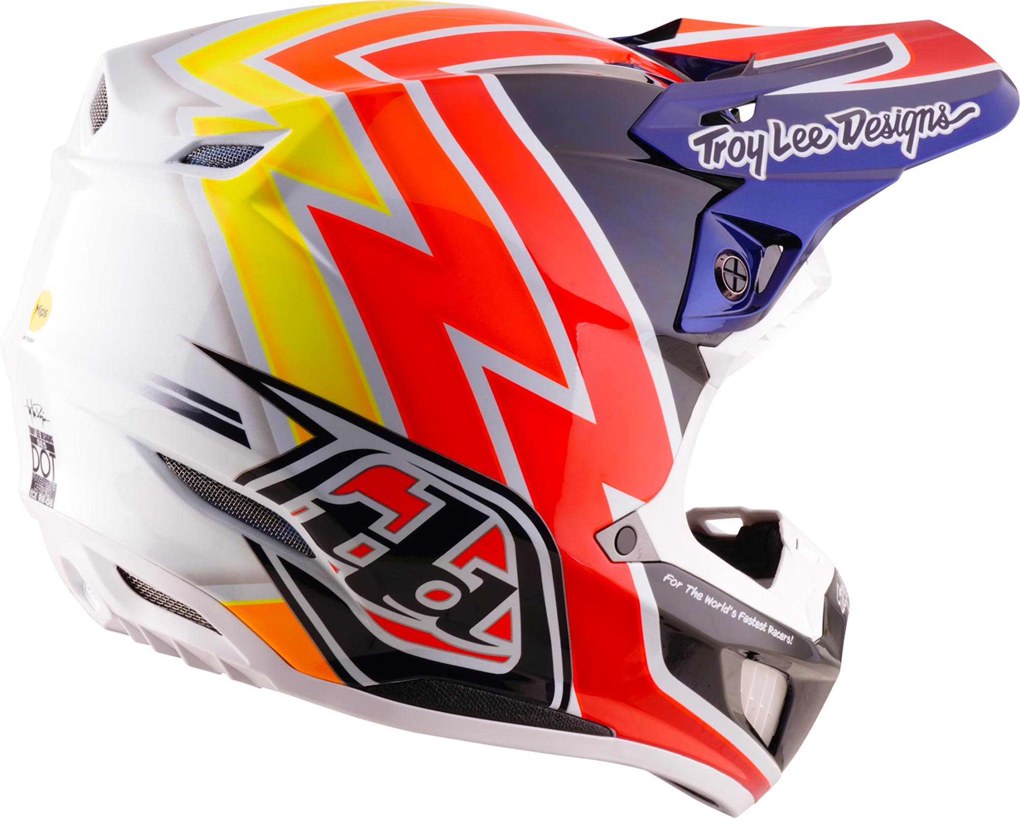 Troy Lee Designs SE5 Carbon MIPS Boltz Motocross Helm M (57/58) Abbildung 4
