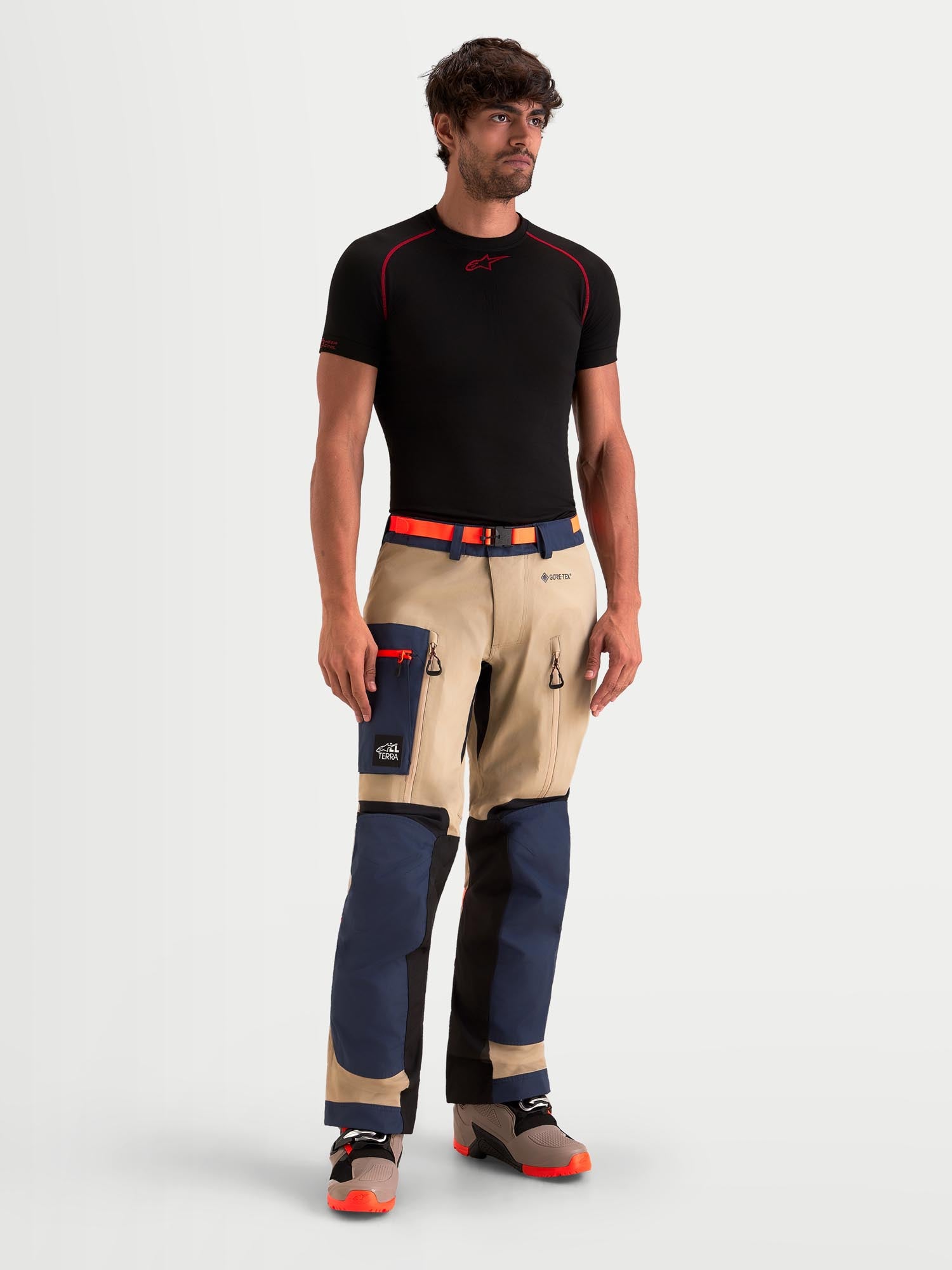 Alpinestars Arenis Gore-Tex wasserdichte Motorrad Textilhose blau/braun S Abbildung 7