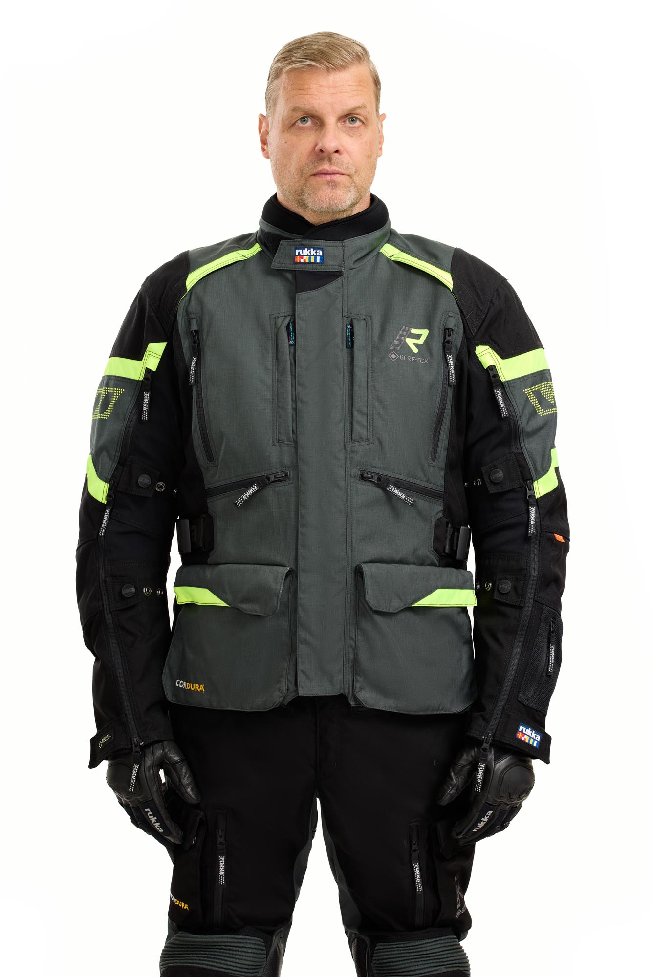 Rukka Madagasca-R Giacca tessile moto antracite/nero/giallo 48 Figura 5