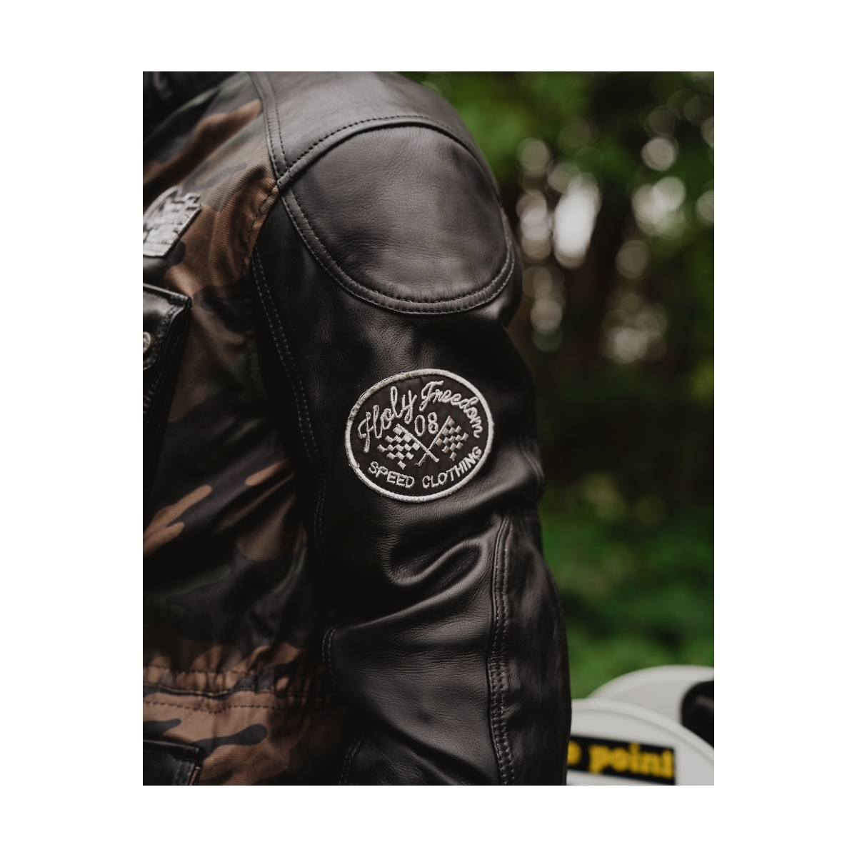 HolyFreedom Quattro Camo Jachetă din piele/textile pentru motocicletă M Figura 9