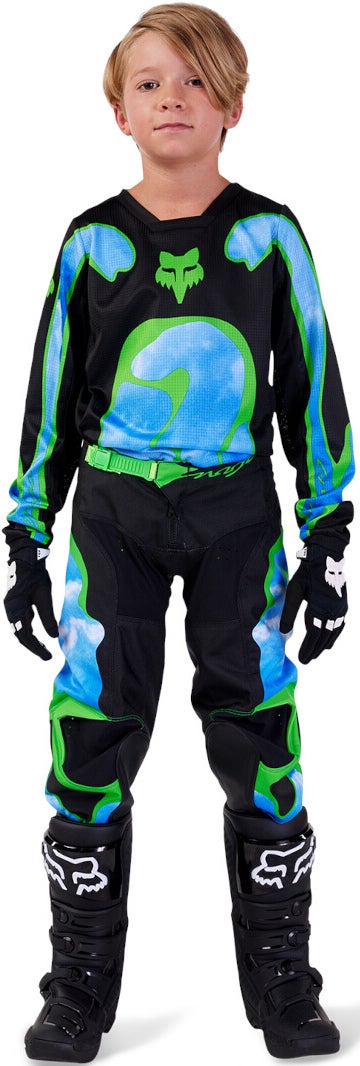 FOX 180 Atlas Unge motocross bukser sort/grøn 26 Figur 3