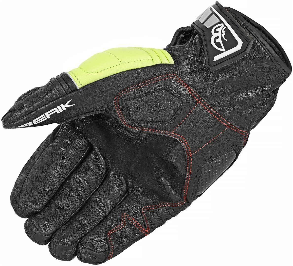 Berik NexG Motorcykel handsker sort/hvid/gul L Figur 4