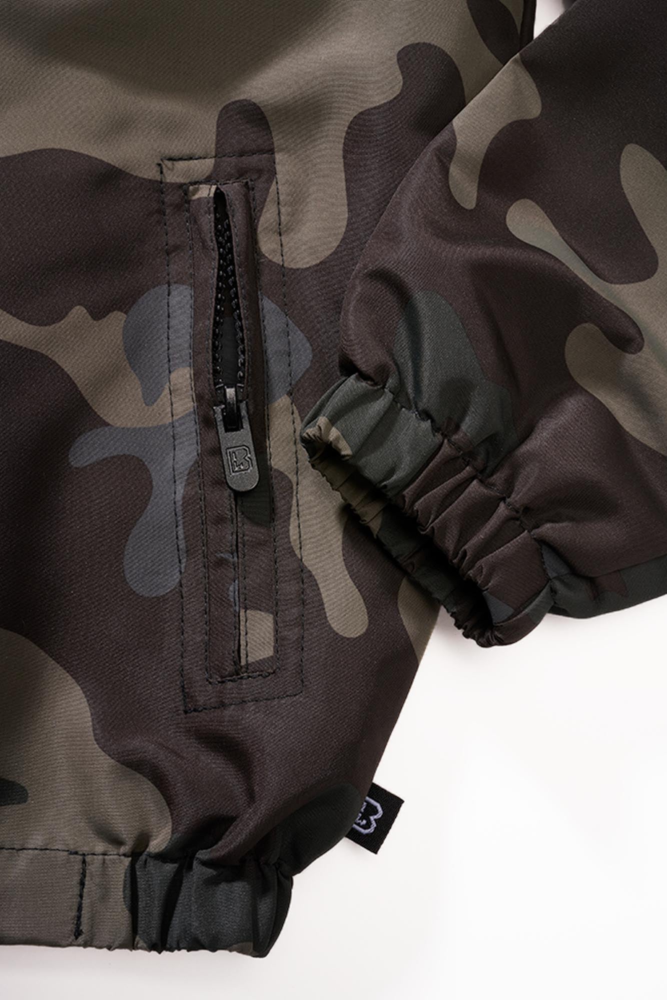Brandit Summer Frontzip Windbreaker Kinderjas Donkere camouflage 146-152 Figuur 3