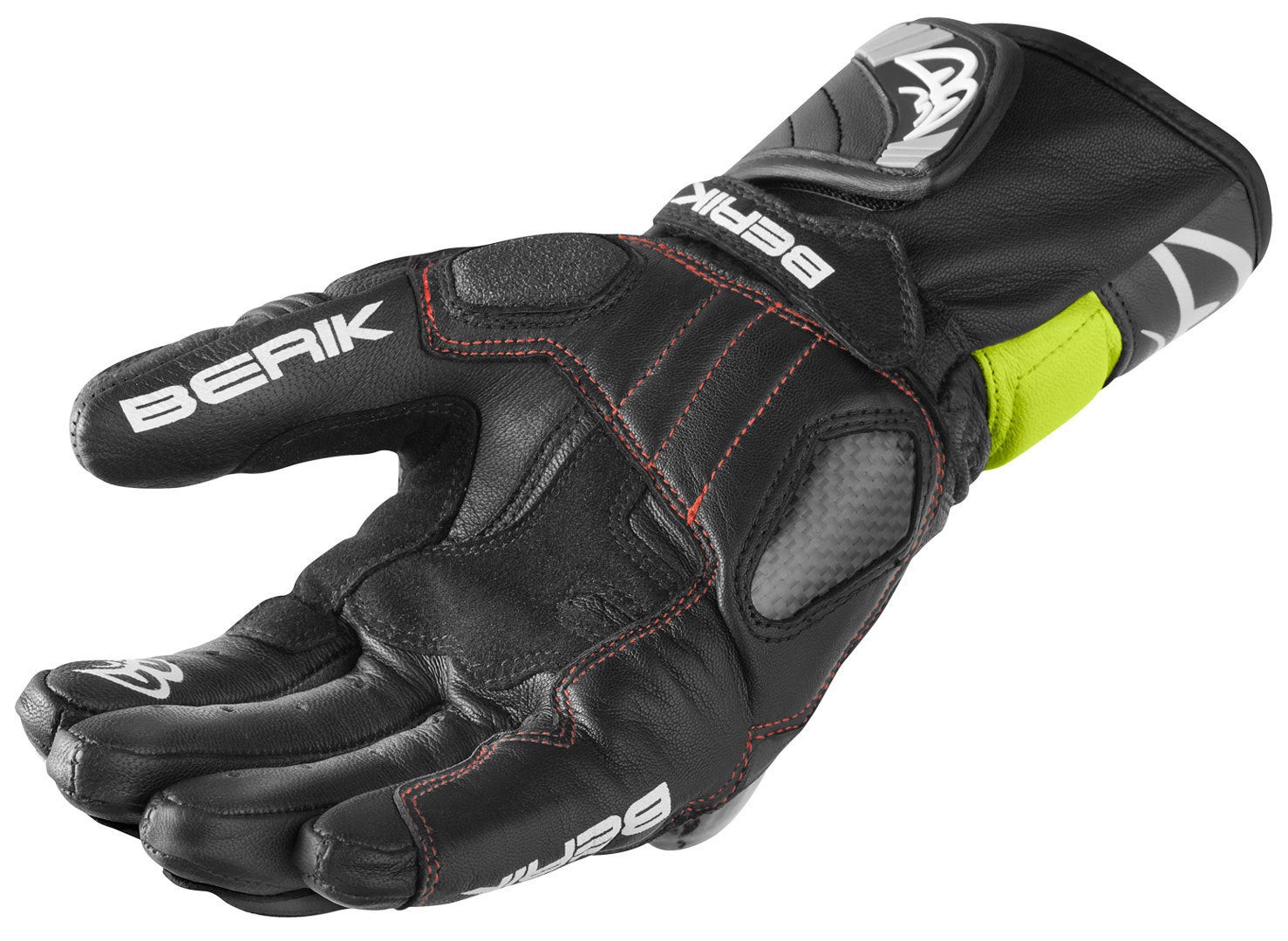 Berik Namib Pro Motorcykel handsker sort/neon M Figur 2