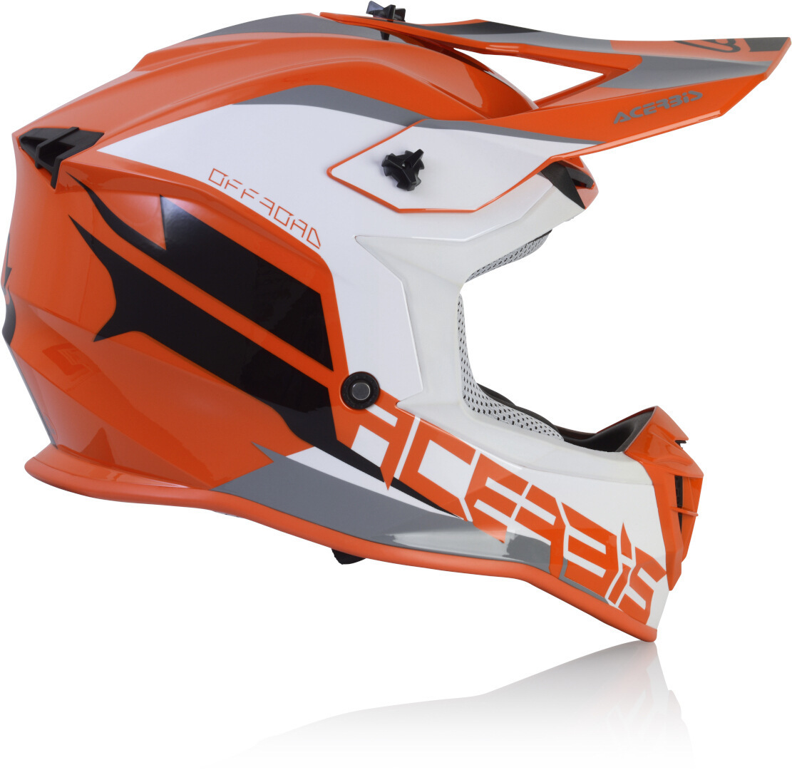 Acerbis Linear Casque de motocross orange/blanc S (55/56) Figure 5
