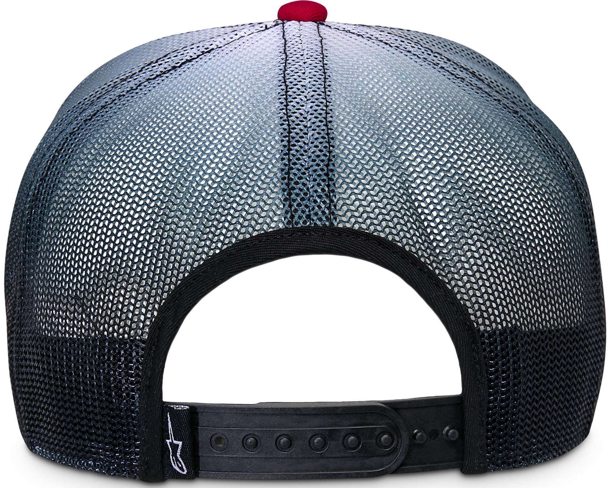 Alpinestars Cali Gradient Trucker Cap rood/zwart/wit Figuur 3
