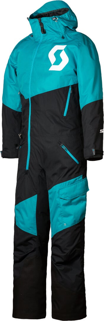 Scott Back-X Dryo 2023 Snescooterdragt til damer i ét stykke sort/blå 2XL Figur 2