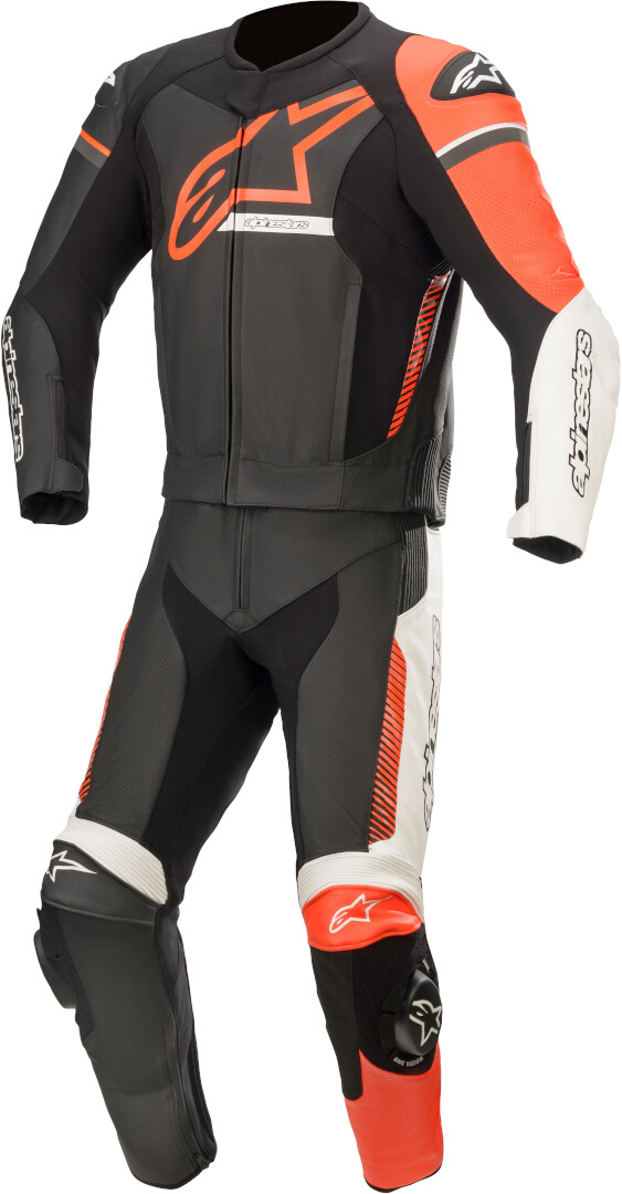 Alpinestars GP Force Phantom Two Piece Motorcycle Leather Suit black/white/red 60 Figure 1
