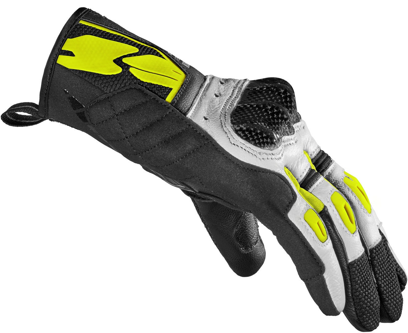 Spidi G-Carbon Motorcykel handsker sort/neon M Figur 2