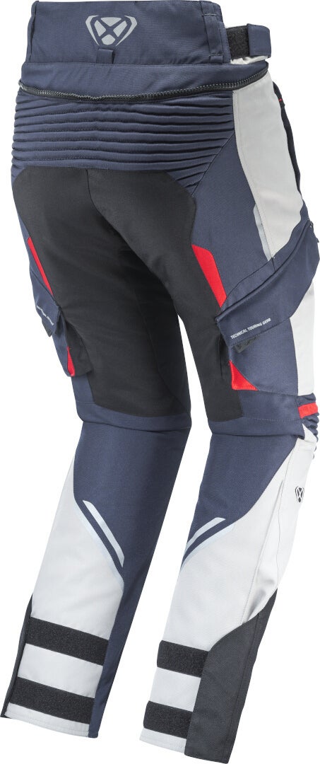 Ixon Midgard Waterproof Motorcycle Textile Pants grey/black/blue L Figure 2