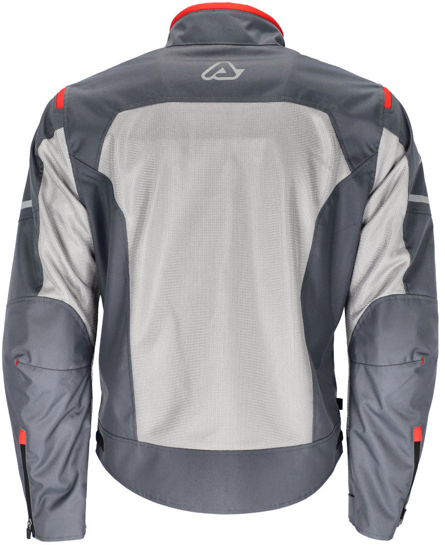 Acerbis Ramsey Vented Motorcycle Textile Jacket grey/red 3XL Figure 2