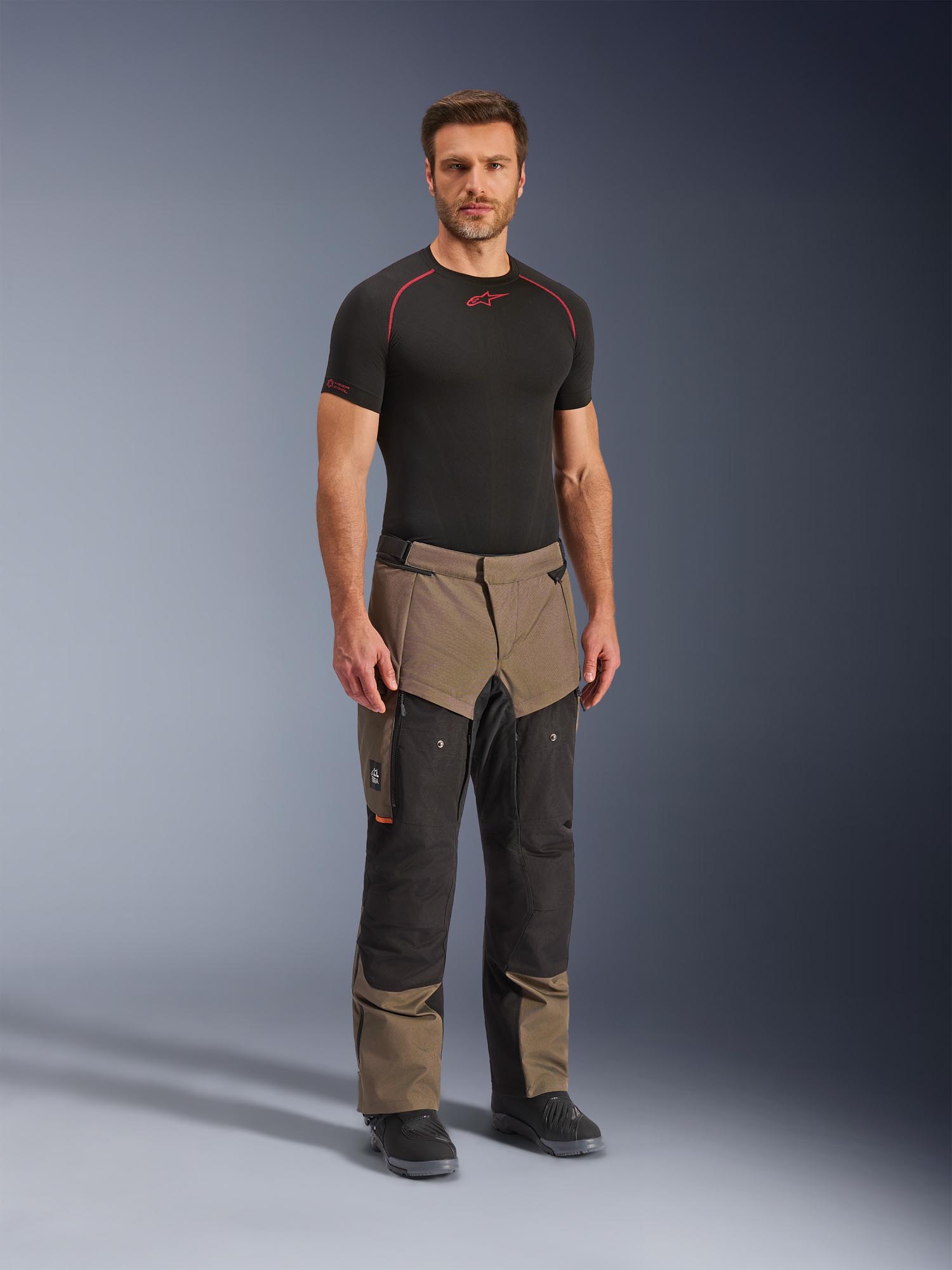 Side view of Alpinestars Cusco Drystar waterproof Motorcycle Textile Pants